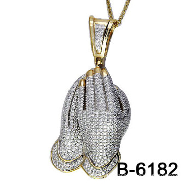 925 Silver Jewellery Micro Setting Pendant (S-6182)